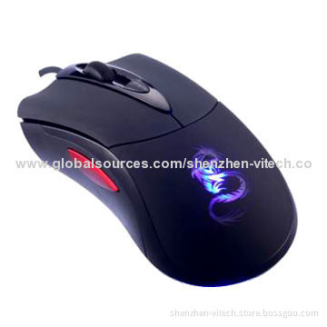 Adjustable 400 to 2,800dpi 5D Game Mouse with Ergonomic Design, Double Fire Click Key, Agilent 5050
